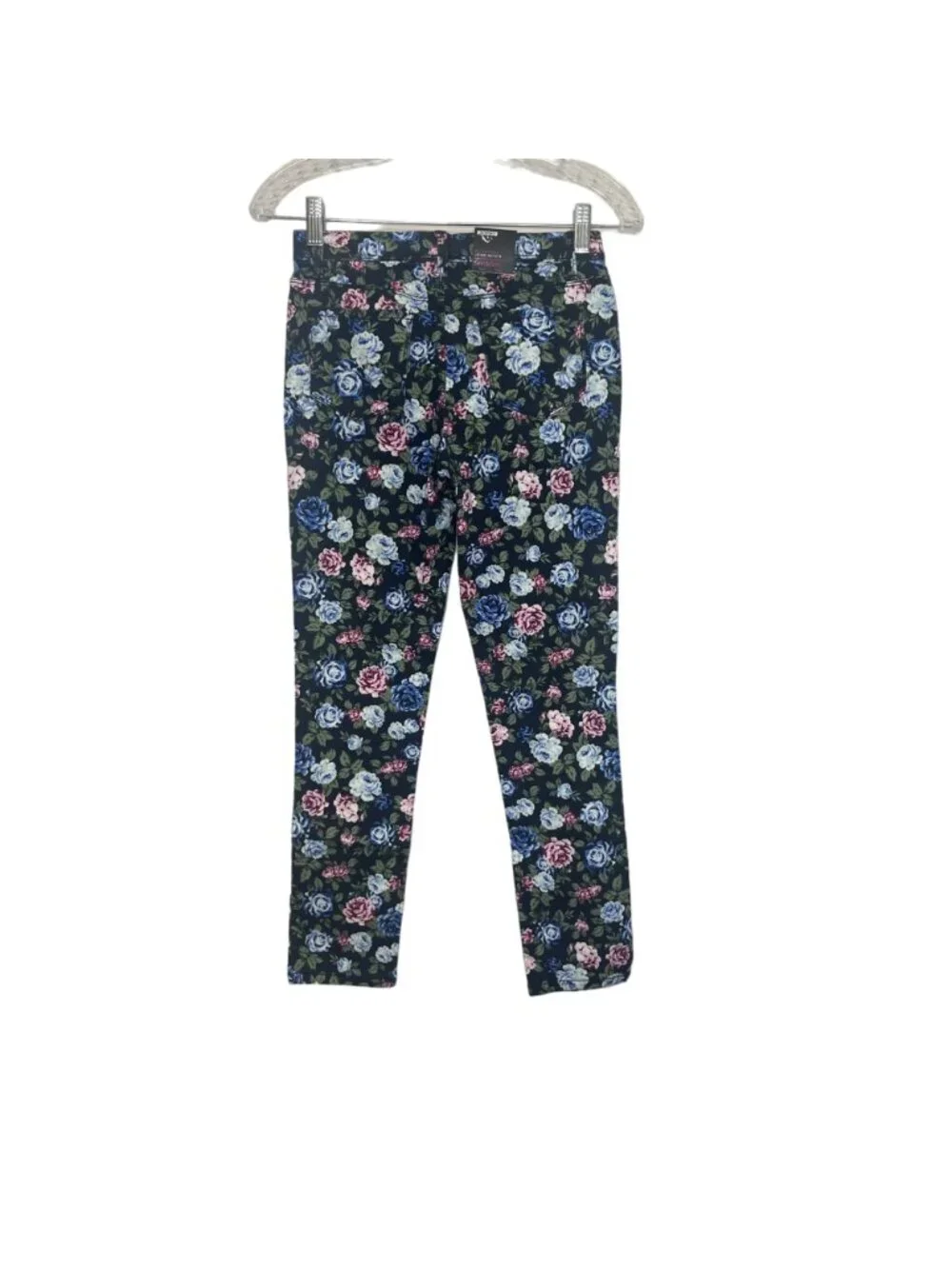 Jordache Girls Floral Print Jegging Pull On Pants Size Large New